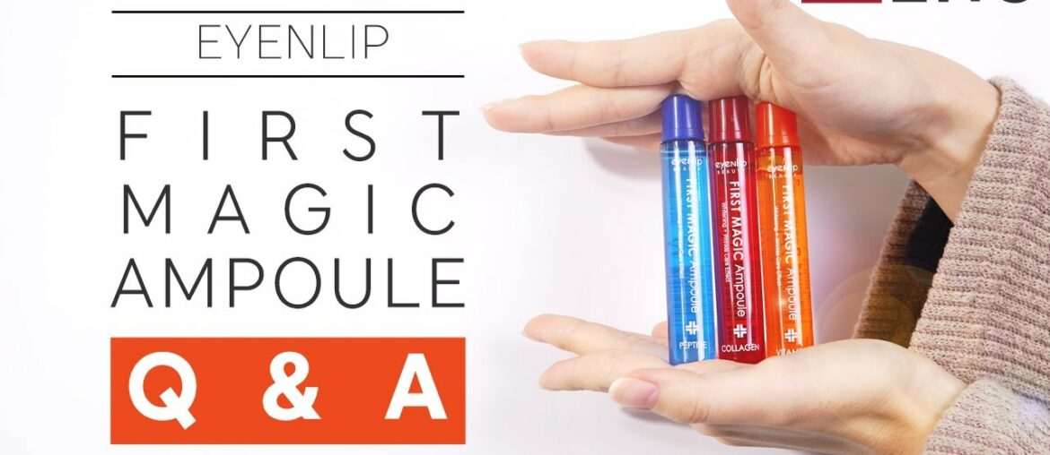 [EYENLIP] First Magic Collagen Ampoule & Vitamin Ampoule Texture Introduction