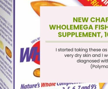 New Chapter Wholemega Fish Oil Supplement, 100% Wild Alaskan Salmon Oil with Omega-3 + Vitamin...
