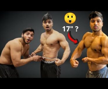 A Natural BODYBUILDER Takes Body Measurement After 6 Years of Gym (3 Excercises For 17 Inch Biceps)