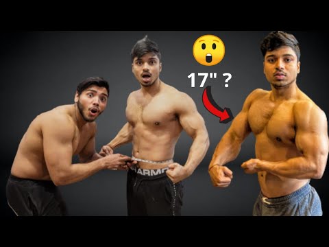 A Natural BODYBUILDER Takes Body Measurement After 6 Years of Gym (3 Excercises For 17 Inch Biceps)