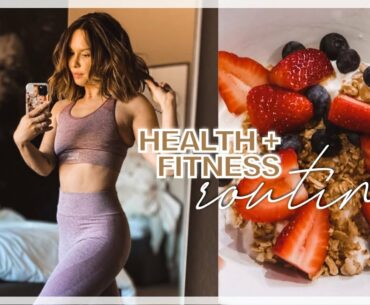 MY HEALTH + FITNESS ROUTINE | healthy meals, supplements, workout