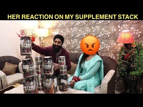 Her REACTION on my SUPPLEMENT STACK | Unboxing my supplement stack in front of her