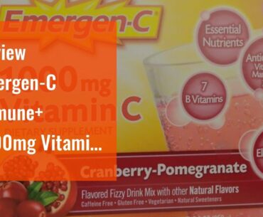 Review Emergen-C Immune+ 1000mg Vitamin C Powder, with Vitamin D, Zinc, Antioxidants and Electr...