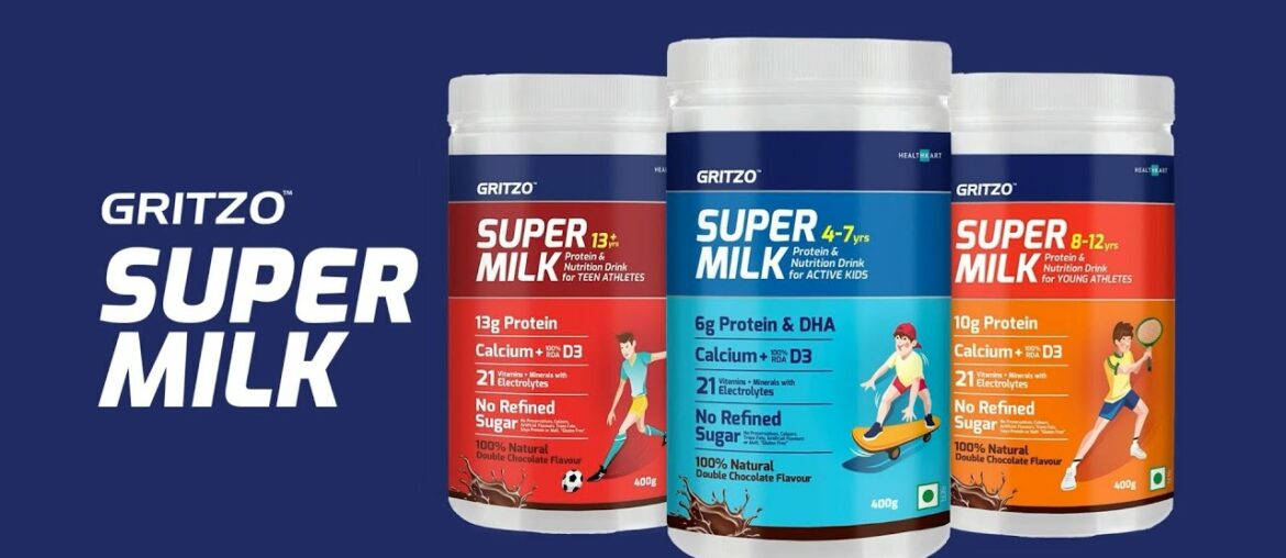 Protein and Nutrition Drink for Kids | Gritzo SuperMilk