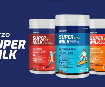 Protein and Nutrition Drink for Kids | Gritzo SuperMilk