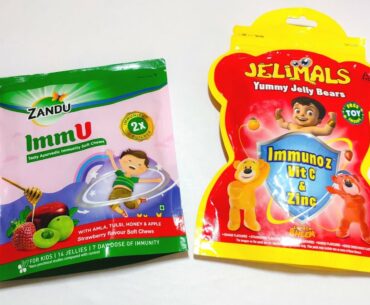 Zandu Immu Jelly Soft Chews | Chhota Bheem Jelimals Yummy Candyman Immunoz Jelly Bears Toy Inside
