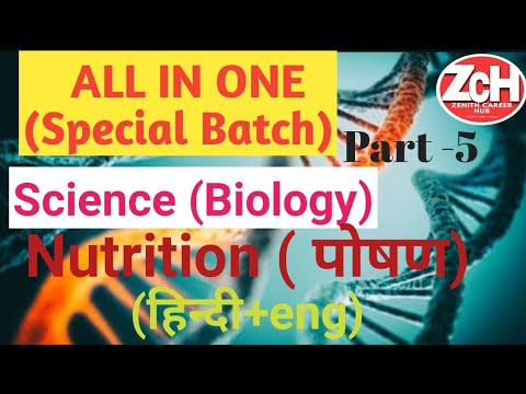 Nutrition-Life Processes 1 :  Class 10 X Science Biology|| Bihar Board 20-21|| hindi+English(Part-5)