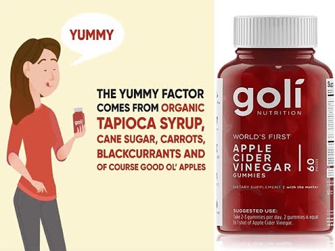 Apple Cider Vinegar Gummy Vitamins by Goli Nutrition   Immunity & Detox   1 Pack, 60 Count#Shorts