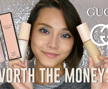 Gucci Beauty Natural Finish Foundation and Silk Priming Serum 12 Hr Wear Test and Review (Combi-Dry)