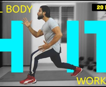 20 MINS FULL BODY HIT WORKOUT | FAT LOSS | HOME WORKOUT