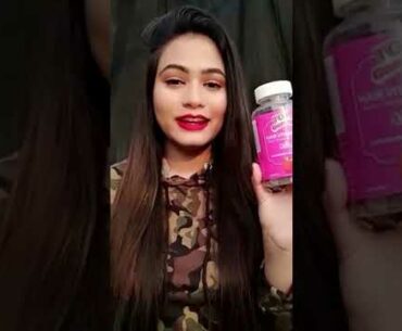 Poulami Dey Sarkar with Hair vitamin Gummy