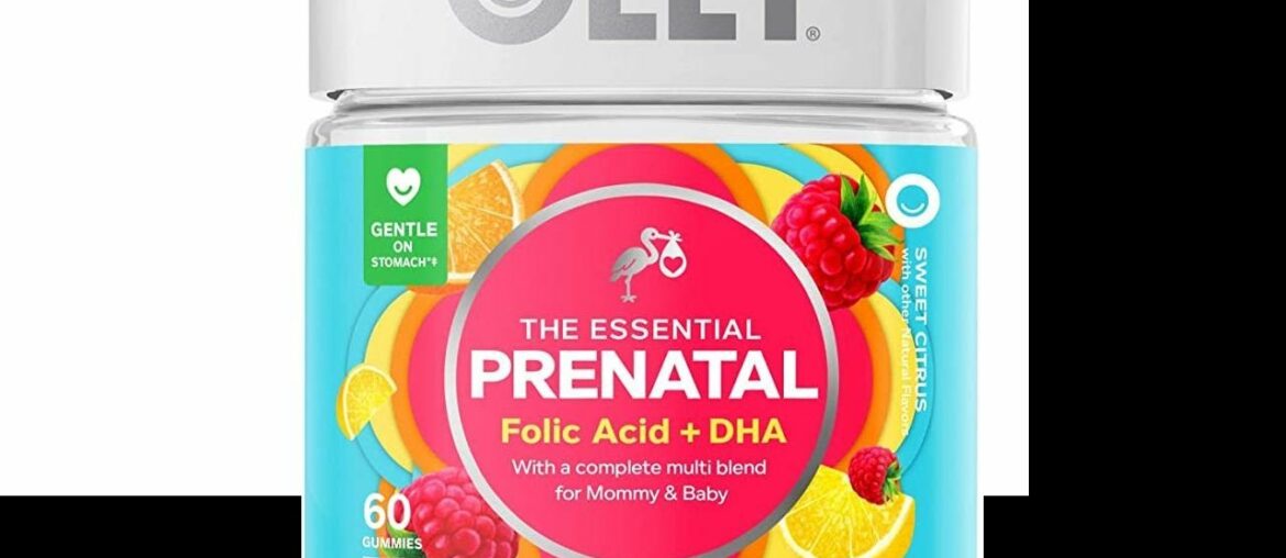 Olly The Essential Prenatal Gummy Multivitamin, 30 Day Supply ( Gummies), Sweet, Folic Acid, Vitami