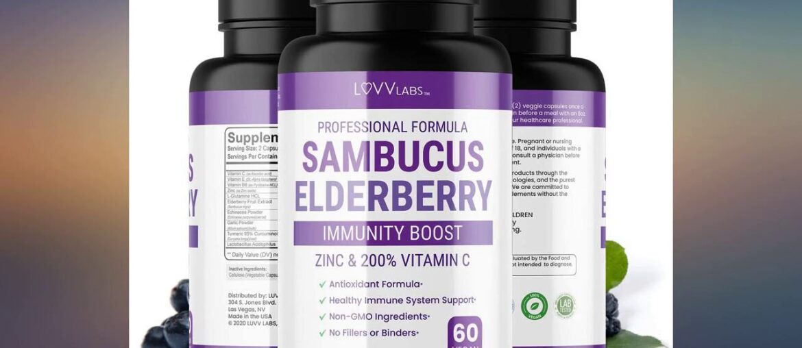 LUVV Labs Immune Boost and Support with Elderberry, Echinacea, Vitamin C, review