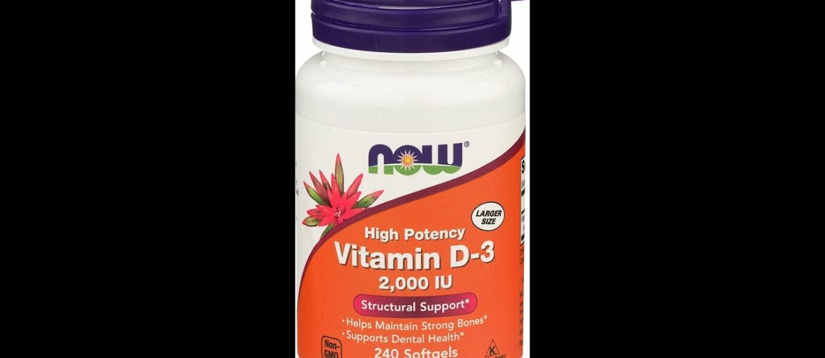 REVIEW NOW Foods Supplements, Vitamin D-3 2,000 IU, High Potency, Structural Support, 240 Softg...