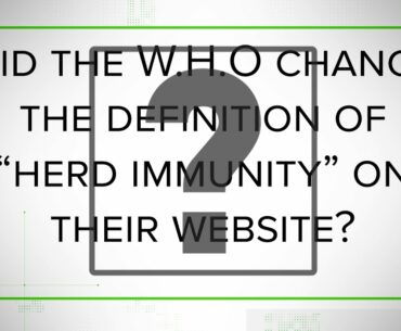 VERIFY: Changes to WHO's definition of herd immunity haven't been 'secret'