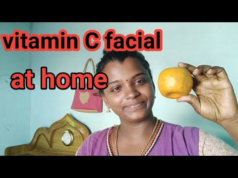 instant skin brightening facial/vitamin c facial at home/beauty tips