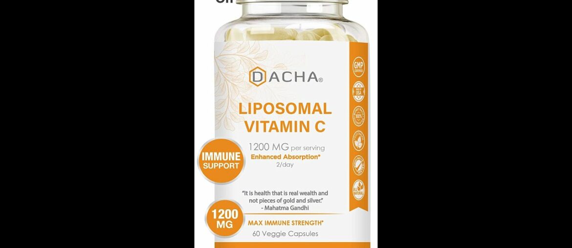 REVIEW Natural Liposomal Vitamin C - 200 Capsules, 1500mg, Immune System & Collagen Booster, Hi...