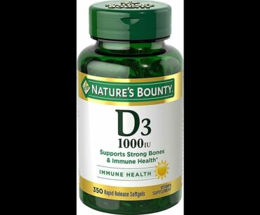 REVIEW Vitamin D by Nature’s Bounty for Immune Support. Vitamin D Provides Immune Support and P...