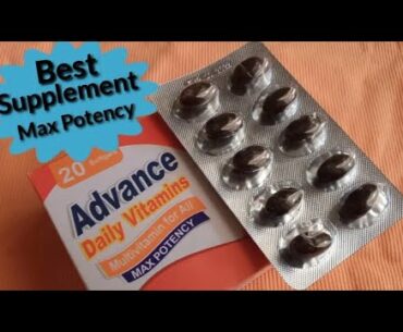 Taking Advance Daily Vitamins & Suppplement Support For Your Good Health @Nadia 4ever