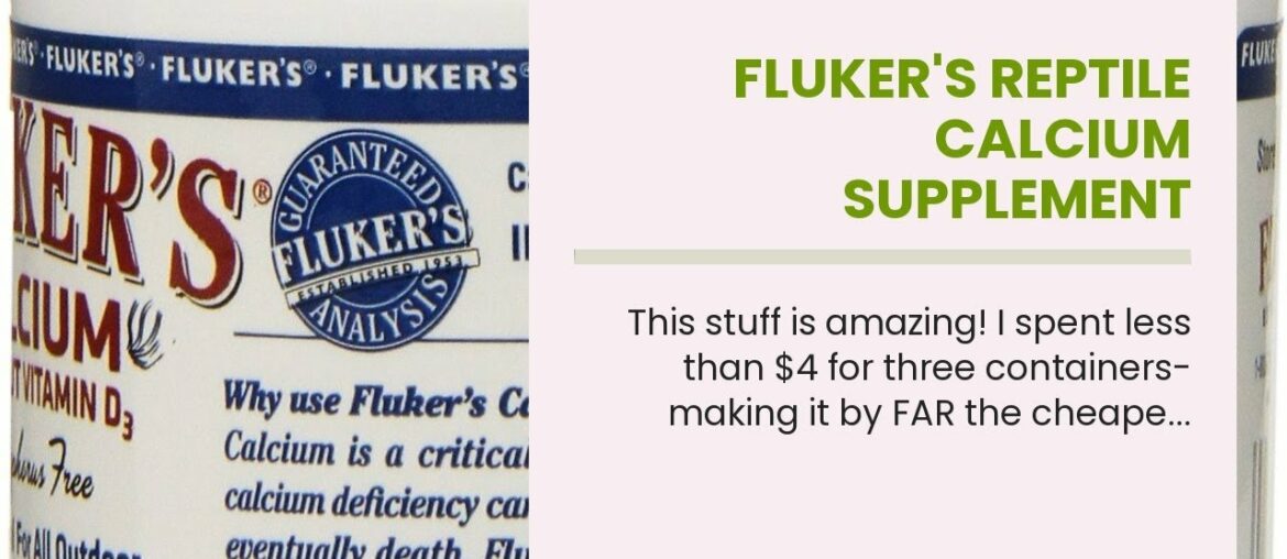 Fluker's Reptile Calcium Supplement Without Vitamin D3