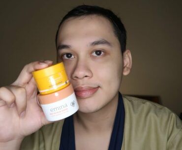 Review Masker Vitamin C Wardah C-defense waterclay & emina 2 in 1 Scrub Mask