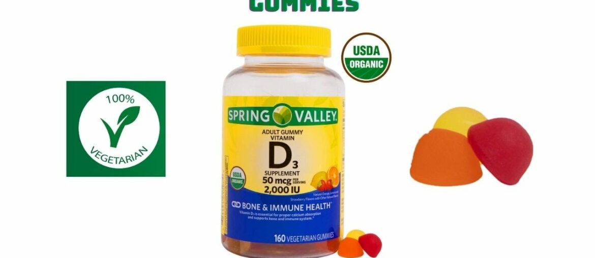 Spring Valley Vegetarian Vitamin D3 Gummies 2000 IU 50 mcg Review