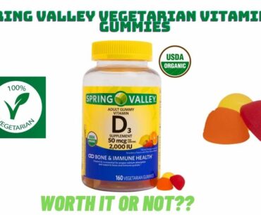 Spring Valley Vegetarian Vitamin D3 Gummies 2000 IU 50 mcg Review