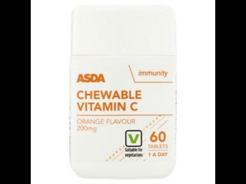 Chewable Vitamin C Tablets/ Capsules Food Supplement | Asda | - Review