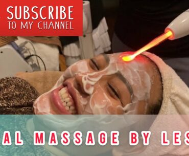 Facial massage and lesser vitamin apply