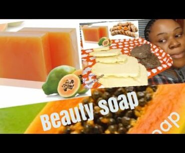 Simple way I made my beauty whitening soap at home. DIY Natural.