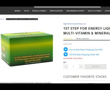 Buy 1st Step for Energy Liquid Multi Vitamin & Mineral cheap