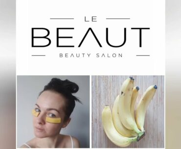 DIY 3  Banana Peel BEAUTY TREATMENTS, Treat yourself at home, quick and easy