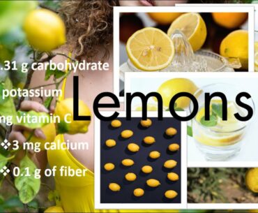 Lemons contain vitamin C and other antioxidants that benefit health.