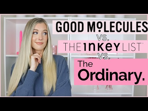 Good Molecules vs. The Inkey List vs. The Ordinary Niacinamide, Vitamin C, Exfoliants- Review