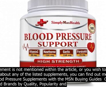 Supplements for low blood pressure the supplements recommended for the treatment of low bl