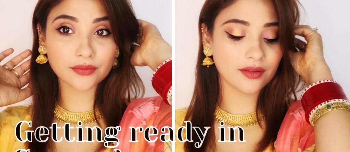 getting ready in sasural || makeup look