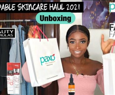 AFFORDABLE #SKINCARE HAUL 2021 FT BEAUTY FORMULAS & FACE FACTS #UNBOXING| PAXO SKINCARE BUNDLES