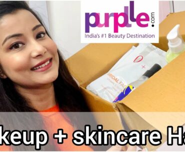 Purplle.com HAUL | Makeup + Skincare HAUL | Purplle SALE