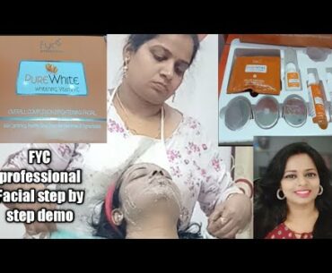 FYC professional Facial step by step Pure White Vitamin C Facial Kit Demo + Facial at Home,