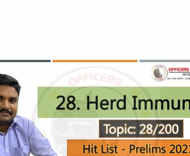 Herd Immunity | Topic 28/ 200 | Current Affairs Prelims 2021 | Mr. Guna Mathivanan