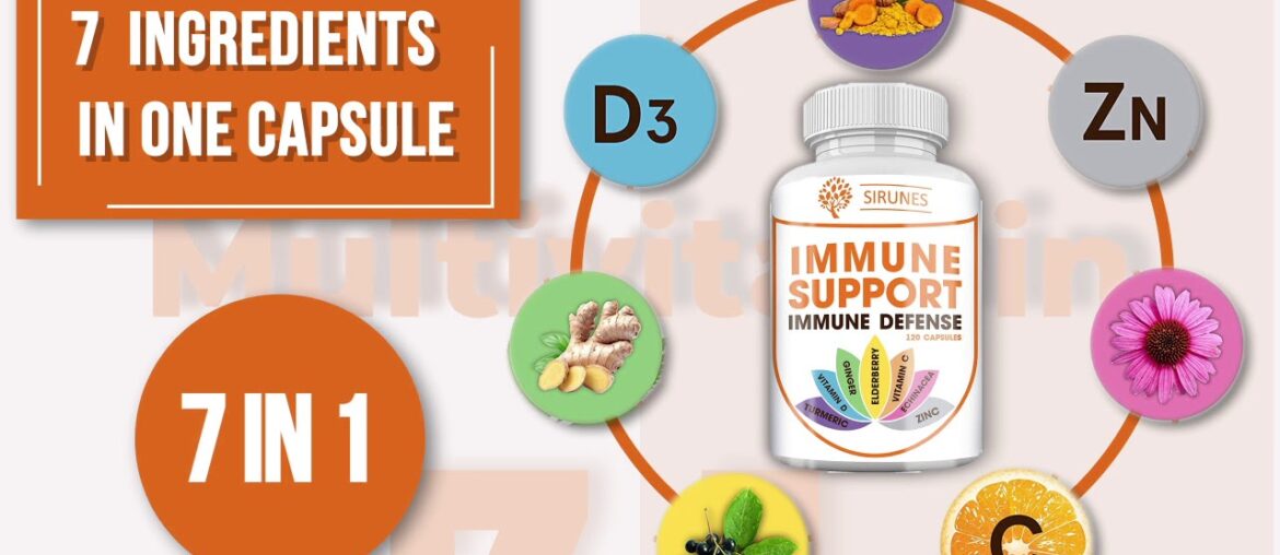 7 in1 Immune Support Immunity Defense Multivitamin Supplement