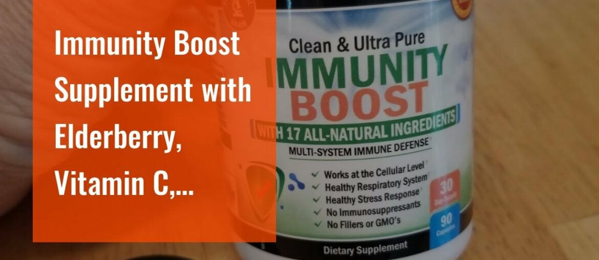 Immunity Boost Supplement with Elderberry, Vitamin C, Echinacea & Zinc - Once Daily Multi-Syste...