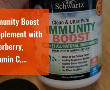 Immunity Boost Supplement with Elderberry, Vitamin C, Echinacea & Zinc - Once Daily Multi-Syste...