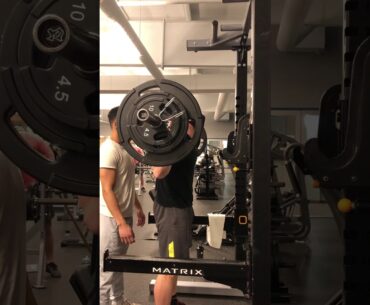 205 lbs x 10 REPS SQUAT