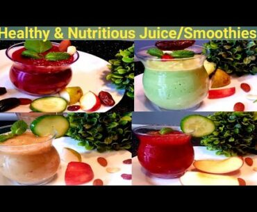 Healthy Juice/Smoothie Recipes| Immunity Booster Drink| Drink for Healthy & Glowing Skin