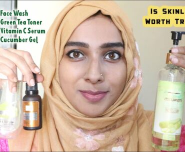 Skinlicious Face Wash, Toner, Vitamin C Serum and Cucumber Gel Review