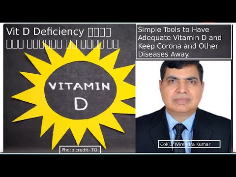 How To Keep Covid Away With Vitamin D Naturally(Hindi with English Subtitle): Col (Dr)Virendra Kumar