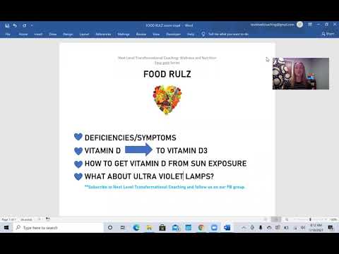 FOOD RULZ EPISODE Vitamin D Chat 1 of 4 Sun Exposure