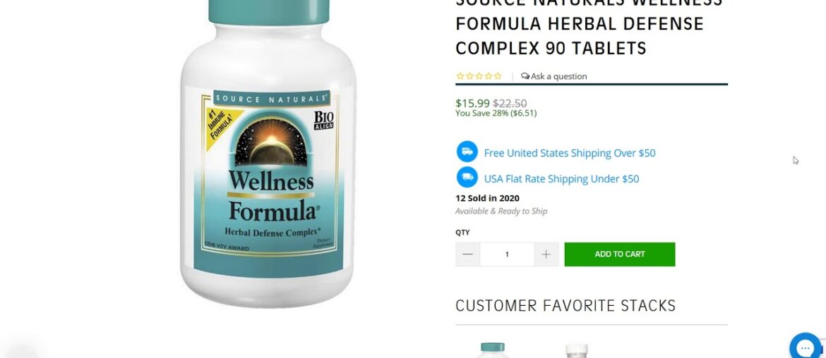 Buy Source Naturals Wellness Formula Herbal Defense Complex 90 Tablets cheap