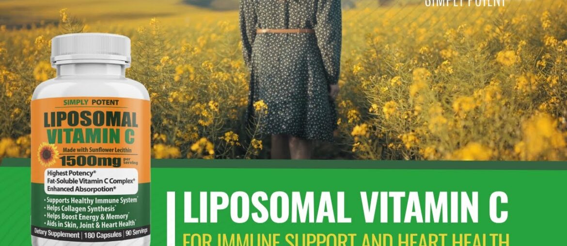 Liposomal Vitamin C, Enhanced Absorption Fat Soluble Vitamin C for Immune Support and Heart Health